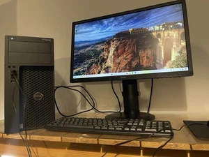 Dell Precision 11 Pro i5 PC 21.5” Monitor Etc Full Setup! - Choose SSD, HDD, RAM - Afbeelding 1 van 24