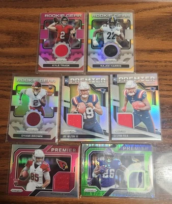 Lot (6) of Panini Prizm Rookie Mem Paralleled RC Naj,Polk,Brown,Milton, Etc - Image 1 of 4