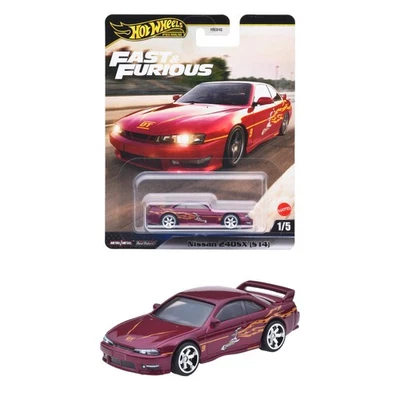 Hot Wheels Fast & Furious Nissan 240sx S14 Rosso Giocattolo Mini Auto - Immagine 1 di 4