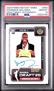 2025 Panini Instant Dominique Malonga WNBA Draft Night Rookie Auto /99 PSA 10 - Bild 1 von 2