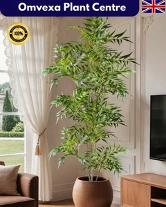 Planta Artificial Grande 120cm para Salón Oficina Dormitorio Decoración Sin Maceta - Imagen 1 de 19