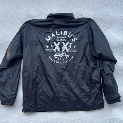 Malibu's Surf Shop Summer Classic 2014 OCMD Windbreaker Jacket -L- Ocean City MD - Image 1 of 4