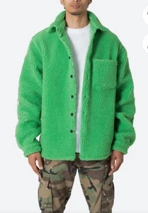 MNML Sherpa Jeweled Jacket Coat Streetwear XS Relaxed Fit Studded Hard To Find - Bild 1 von 12