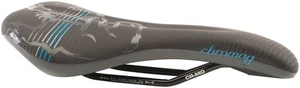 Chromag Juniper Saddle - Black/Cyan 141mm Width Medium/Firm Density Foam - Picture 1 of 2