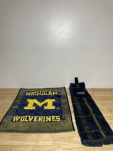 Menge (2) University of Michigan (U von M) Golf Handtücher! Team Golf Go Blau! - Bild 1 von 24