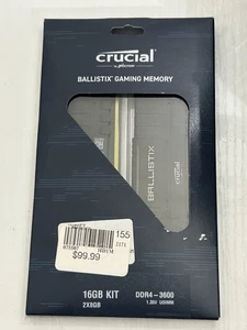 Crucial Ballistix 16GB 3600 MHz DDR4 DRAM Desktop Gaming Memory Kit... - Zdjęcie 1 z 3