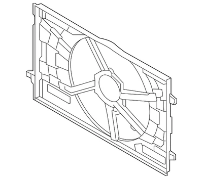 Cubierta de ventilador original Audi 8W0-121-207-B Foto 1 de 2