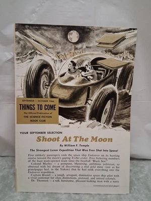 Things To Come SFBC Newsletter Pamphlet Sept/Oct 1966 "Shoot At The Moon" - Image 1 of 3