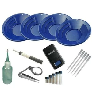 PJ9B1  Blue Gold Pan Panning Kit  - Picture 1 of 8