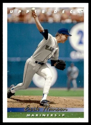 1993 Upper Deck #338 Erik Hanson Seattle Mariners - Image 1 of 2
