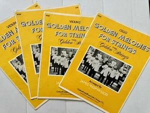 4 Golden Melodies For Strings Sheet Music Book Cello Violin 2 Viola Quartet - Picture 1 of 13