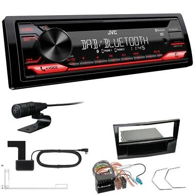 JVC KD-DB622BT DAB inkl Antenne Bluetooth USB Set für Opel Zafira B piano black - Bild 1 von 4