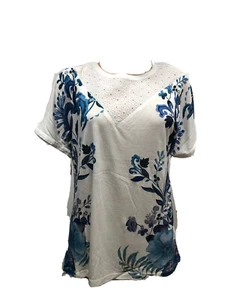 Top Donna Desigual Taglia L Colore Bianco - Foto 1 di 7