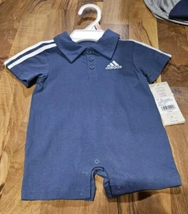 Mameluco Adidas azul 3 meses - Imagen 1 de 3