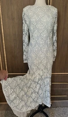 Vestido Vintage Colección Alta Costura Con Cuentas y Lentejuelas Scala Foto 1 de 4