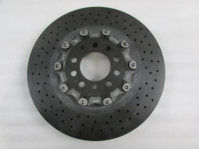 Lamborghini Aventador, LH, Left Rear CCM Brake Rotor, Used, P/N 470615601D - Image 1 of 4