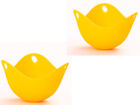 Silicone Egg Poachers Poaching Poach Pods Kitchen Buy 1 or More Blue & Yellow UK