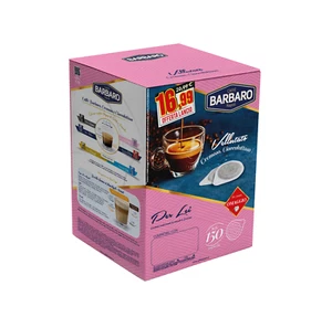 150 Cialde Caffè Barbaro Miscela ROSA con CHARM OMAGGIO