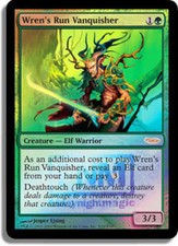 MTG-1x-Moderate Play, English-Wren's Run Vanquisher - Foil FNM 2009-FNM Promos