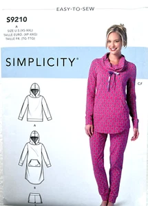 Simplicity S9210 Misses Lounge Tops, Dress, Pants  Sizes: X Small - XXL - Picture 1 of 2