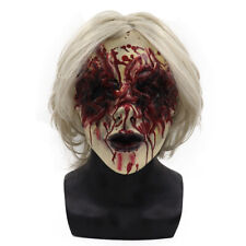 Halloween Horror Witch Curse White Hair Ghost Mask Zombie Mask