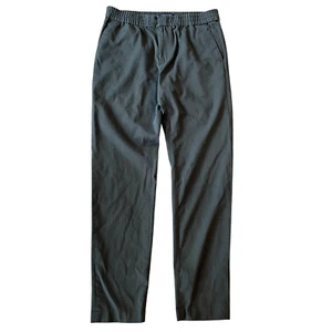Banana Republic Slim Tapper Pants Mens M TALL Green Cotton Blend Drawstring - Picture 1 of 7