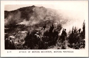 "Postal Vintage OKINAWA, Japón Foto Real RPPC ""Ataque a la Montaña Motobu" - Imagen 1 de 2