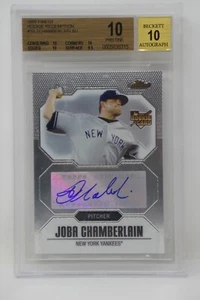 2007 Finest Rookie Redemption #10 Joba Chamberlain AU Rookie 🔥Beckett 10 - Picture 1 of 7