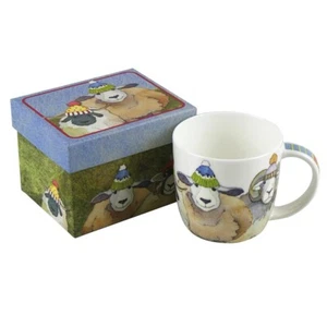 Emma Ball Happy Sheep Fine Bone China Mug Matching Presentation Gift Box - Picture 1 of 1