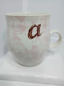 LETTER A COFFEE MUG. LETTER A MONOGRAM MUG. LETTER A DECO MUG. B326 - Picture 1 of 14