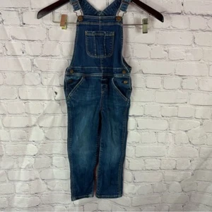 BabyGap Denim Overalls for Kids sz 4 cotton blend boho western - Picture 1 of 8
