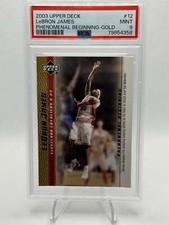 2003-04 Upper Deck Phenomenal Beginning (Gold) #12 Lebron James (RC) (PSA 9)