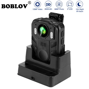 BOBLOV Police Body Camera HD Security Police Camera Night Vision Mini Camcorder