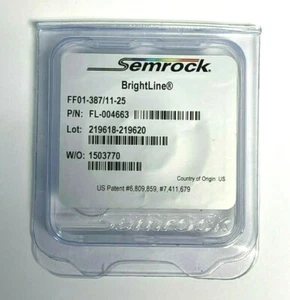 Semrock 387/11 nm BrightLine® single-band bandpass filter FF01-387/11-25 - Bild 1 von 2