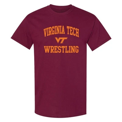 Virginia Tech Arch Logo Wrestling T-Shirt - Maroon - Image 1 of 4