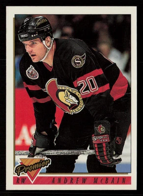 Andrew McBain 1993-94 Topps Premier #238 Ottawa Senators Hockey Card - Image 1 of 2
