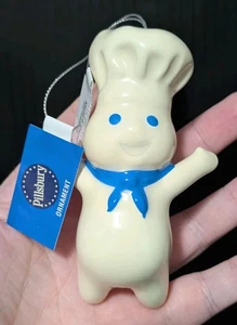 Pillsbury Doughboy Mascot Chef Hanging Christmas Tree Ornament New with Tags - Picture 1 of 2
