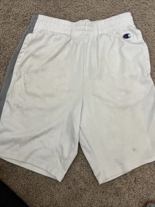 Youth White Medium Champion Shorts with Pockets - Picture 1 of 2