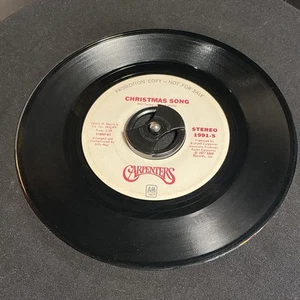 Carpenters 45RPM “Merry Christmas Darling/Christmas Song” 1974 70s Pop 7” PROMO - Picture 1 of 2