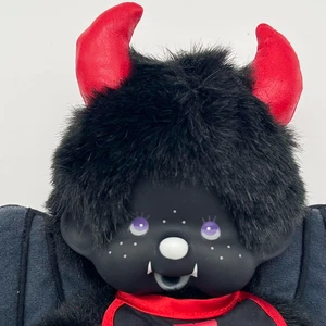 Monchhichi Devil Black Plush 2008 Limited Edition Official Shop S Size Japan - Picture 1 of 17