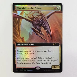 1x Cloudshredder Sliver Foil Extended Art Secret Lair: Bonus Card MTG Magic - Picture 1 of 3