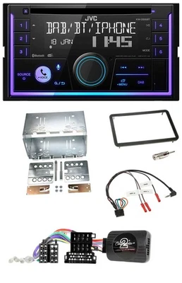 JVC Lenkrad USB 2DIN DAB Bluetooth CD Autoradio für Alfa Romeo 159 Brera Spider - Bild 1 von 4