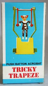 RARE VINTAGE 70'S TRICKY TRAPEZ BOZO CLOWN ACROBAT ALEPLAST GREECE GREEK NEW! - Bild 1 von 11
