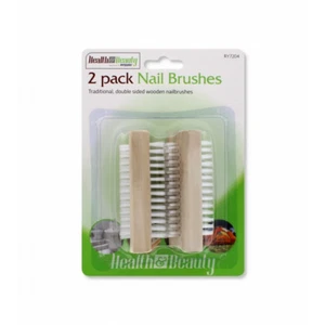 2 x Double Sided Rysons Wooden Nail Brush Scrubbing Finger Toe Washing uk sell - Picture 1 of 3
