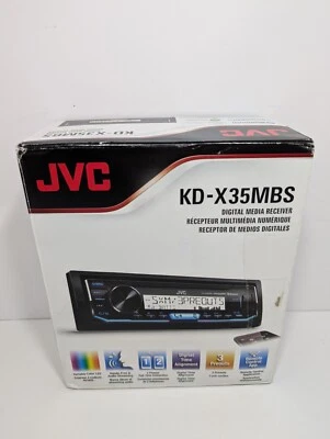 JVC KD-X35MBS Marine Bluetooth Digital Receiver 1DIN Media iPhone Android USB - Image 1 of 4