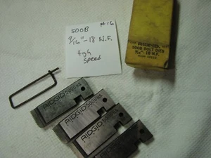 Ridgid 500B Bolt Dies 9/16 in - 18 N.F. - High Speed, New Old Stock #16 - Picture 1 of 6