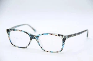 NEW BEBE BB 5145 400 BLUE FLORAL CLEAR AUTHENTIC FRAMES EYEGLASSES 53-17-135 - Picture 1 of 5