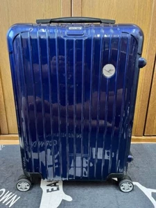 Rimowa Lufthansa 32L Blue 4-wheels Carry Case Suitcase 821.90.40 From Japan - Picture 1 of 8
