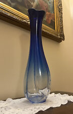 Grandissimo vaso in vetro di Murano vintage con firma alla base