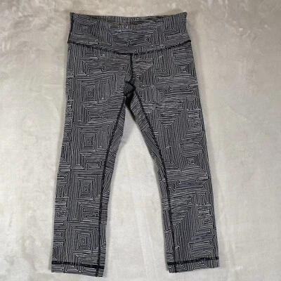 Pantalones Lululemon para mujer Wunder Under 6 negros geométricos Foto 1 de 4